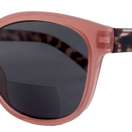 Savannah, High-End Line Bifocal (Clear On Top) Sun Readers for Women OR Non-Bifocal Readers Sunglasses (Pink Tortoiseshell ) NY Fifth Avenue