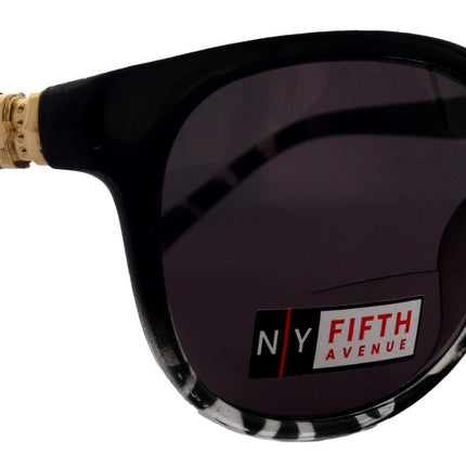 Matilda, High-End Line Bifocal (Clear On Top) Sun Readers for Women OR Non-Bifocal Readers Sunglasses (Black Marble) NY Fifth Avenue
