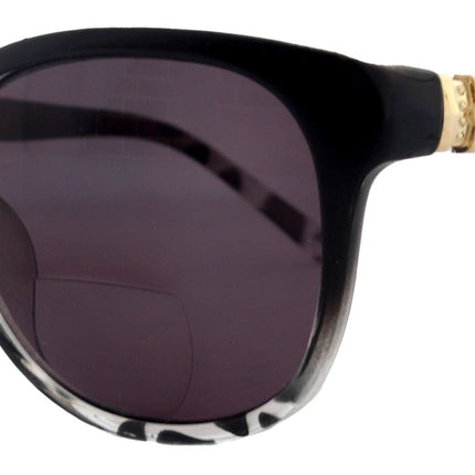 Matilda, High-End Line Bifocal (Clear On Top) Sun Readers for Women OR Non-Bifocal Readers Sunglasses (Black Marble) NY Fifth Avenue