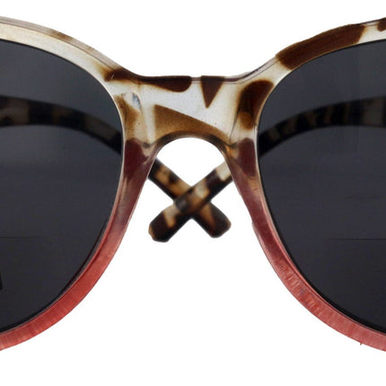 Matilda, High-End Line Bifocal (Clear On Top) Sun Readers for Women OR Non-Bifocal Readers Sunglasses (Rose N Brown) NY Fifth Avenue