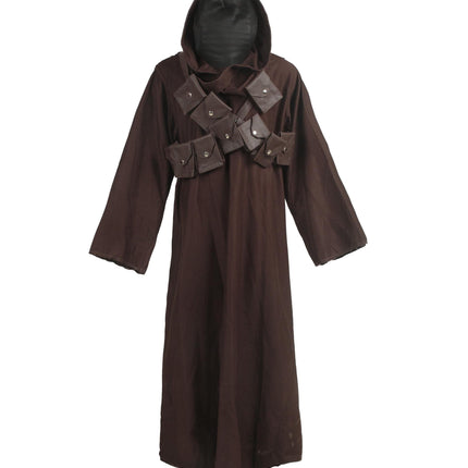 The Jedi Cloak Handcrafted Desert Nomad Cloak with Leather Chest Straps - Ox and Bulls Exclusive