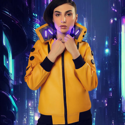 Customizable Cybernetic Maverick Jacket inspired by the Lucy Cyber-punk Jacket -Handmade Cosplay- Make your own Cyberpunk Jacket!