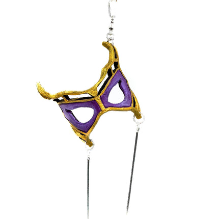 Royalty Leather Mini Mask – Handcrafted Charm for Rearview Mirrors, Handbags, Lanyards, Party Favors & More