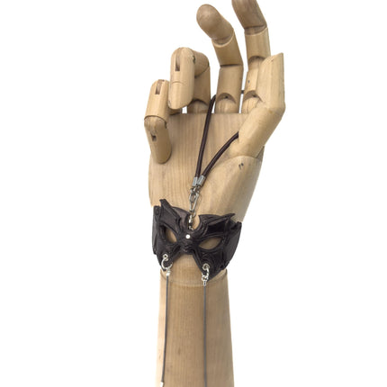 Pro Wrestler Leather Mini Mask – Handcrafted Charm for Rearview Mirrors, Handbags, Lanyards, Party Favors & More