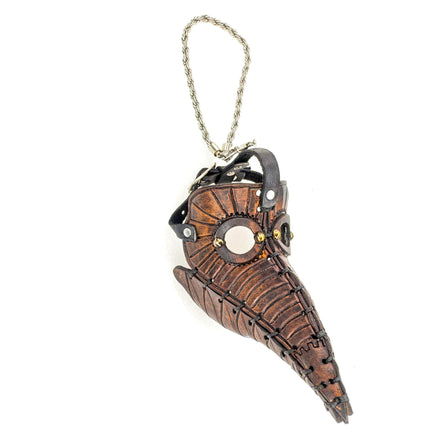 Plague Doctor Leather Mini Mask – Handcrafted Charm for Rearview Mirrors, Handbags, Lanyards, Party Favors & More
