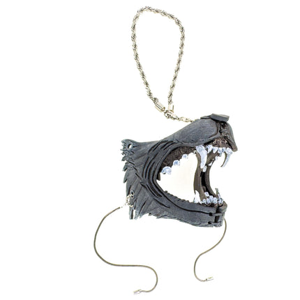 Lone Wolf Leather Mini Mask – Handcrafted Charm for Rearview Mirrors, Handbags, Lanyards, Party Favors & More