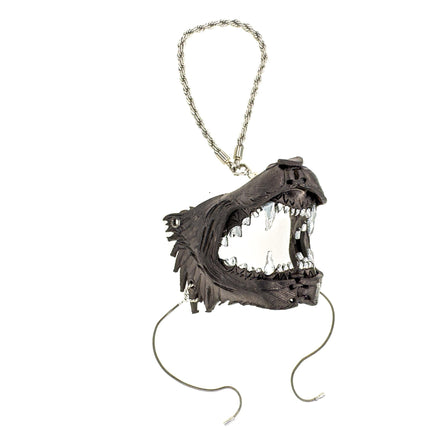 Lone Wolf Leather Mini Mask – Handcrafted Charm for Rearview Mirrors, Handbags, Lanyards, Party Favors & More