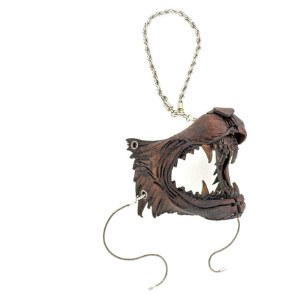 Lone Wolf Leather Mini Mask – Handcrafted Charm for Rearview Mirrors, Handbags, Lanyards, Party Favors & More