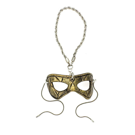 Masquerade Leather Mini Mask – Handcrafted Charm for Rearview Mirrors, Handbags, Lanyards, Party Favors & More