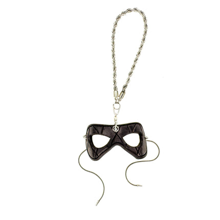 Masquerade Leather Mini Mask – Handcrafted Charm for Rearview Mirrors, Handbags, Lanyards, Party Favors & More