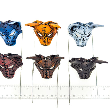 Sly Fox Leather Mini Mask – Handcrafted Charm for Rearview Mirrors, Handbags, Lanyards, Party Favors & More