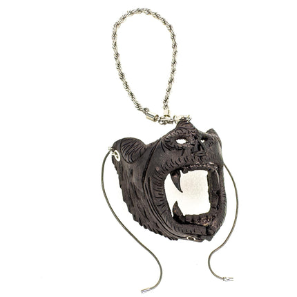 Chimp Leather Mini Mask – Handcrafted Charm for Rearview Mirrors, Handbags, Lanyards, Party Favors & More