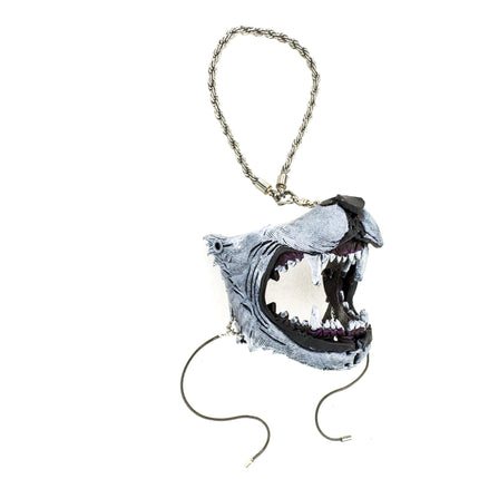 Lone Wolf Leather Mini Mask – Handcrafted Charm for Rearview Mirrors, Handbags, Lanyards, Party Favors & More
