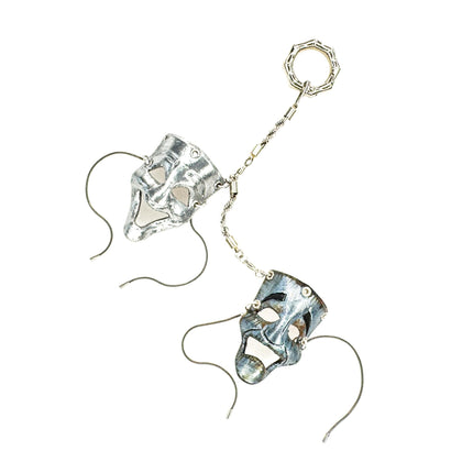 Olde Theatre Leather Mini Mask – Handcrafted Charm for Rearview Mirrors, Handbags, Lanyards, Party Favors & More