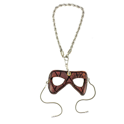 Masquerade Leather Mini Mask – Handcrafted Charm for Rearview Mirrors, Handbags, Lanyards, Party Favors & More