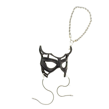 Royalty Leather Mini Mask – Handcrafted Charm for Rearview Mirrors, Handbags, Lanyards, Party Favors & More