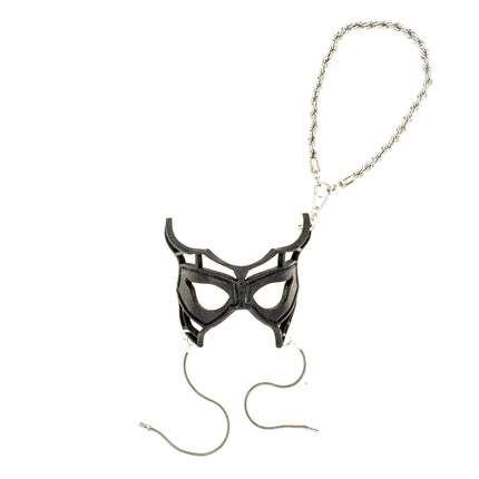 Royalty Leather Mini Mask – Handcrafted Charm for Rearview Mirrors, Handbags, Lanyards, Party Favors & More