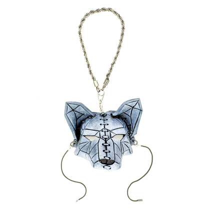 Sly Fox Leather Mini Mask – Handcrafted Charm for Rearview Mirrors, Handbags, Lanyards, Party Favors & More
