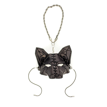Sly Fox Leather Mini Mask – Handcrafted Charm for Rearview Mirrors, Handbags, Lanyards, Party Favors & More