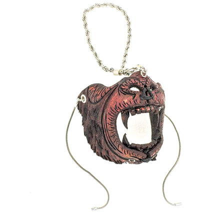 Chimp Leather Mini Mask – Handcrafted Charm for Rearview Mirrors, Handbags, Lanyards, Party Favors & More