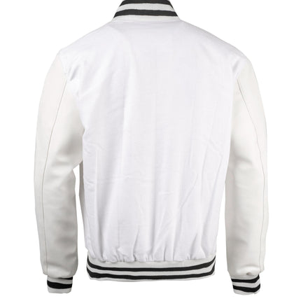 Weeknd  Varsity Jacket White and Black Varsity  Handmade Cosplay Customizable