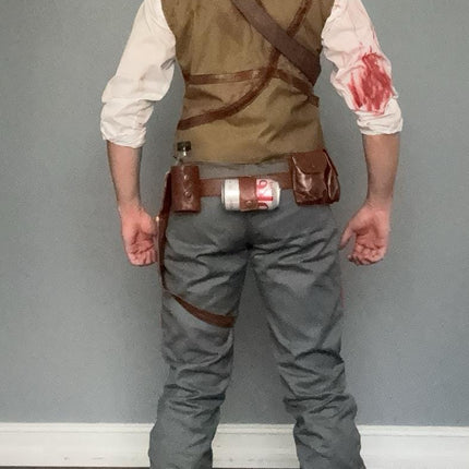 Edward Richtofen Primis Outfit COD – Tactical Leather Vest, Pants & Accessories Set by Ox and Bulls Handmade by OX and Bulls