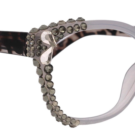 Savannah, (Bling) Women Reading Glasses W (2X line) (Black Diamond, Crystal Teardrop) Genuine European Crystals. NY Fifth Avenue