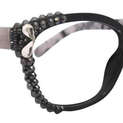 Savannah, (Bling)Women Reading Glasses W (2X line)(Hematite, Teardrop)Genuine European Crystals.(Black,Tortoise shell) NY Fifth Avenue