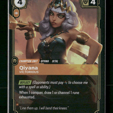Qiyana - Victorious #155/298 Foil Rare - Riftbound Origins TCG