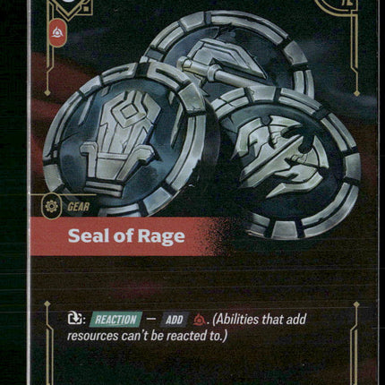 Seal of Rage #040/298 Foil Epic - Riftbound Origins TCG