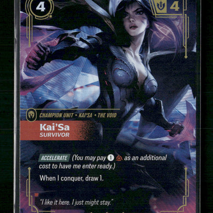 Kai'Sa - Survivor #039/298 Foil Epic - Riftbound Origins TCG