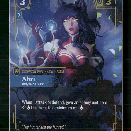 Ahri - Inquisitive #119/298 Foil Epic - Riftbound Origins TCG