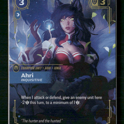 Ahri - Inquisitive #119/298 Foil Epic - Riftbound Origins TCG