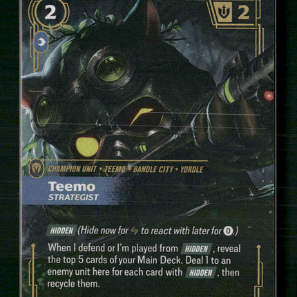 Teemo - Strategist (Alternate Art) #121a/298 Foil - Riftbound TCG