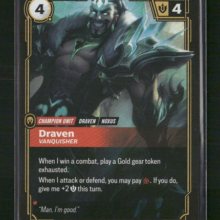 Draven - Vanquisher (Alternate Art) #020a/221 Holofoil - Riftbound TCG