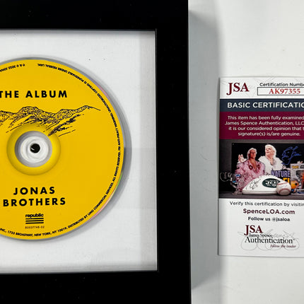 Jonas Brothers Signed The Album CD Card & CD Framed With JSA COA Nick Joe Kevin