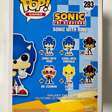 Funko Pop! Games Sonic the Hedgehog with Power Ring #283 Sega