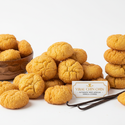 Viral Chin Chin - Traditional West African Vanilla Cookies, Homemade Style (6 oz)