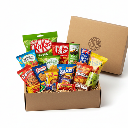 Premium International Snack Box - 12 Full-Size Global Treats | World Snacks