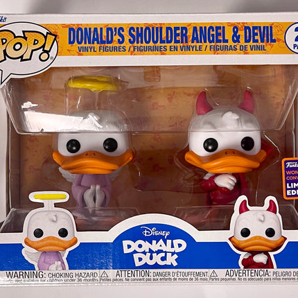Funko Pop! Disney Donald’s Shoulder Angel & Devil 2-Pack Wonderous Con Exclusive