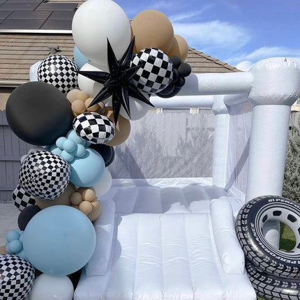 Mini Leo - Muted Blue Bounce House