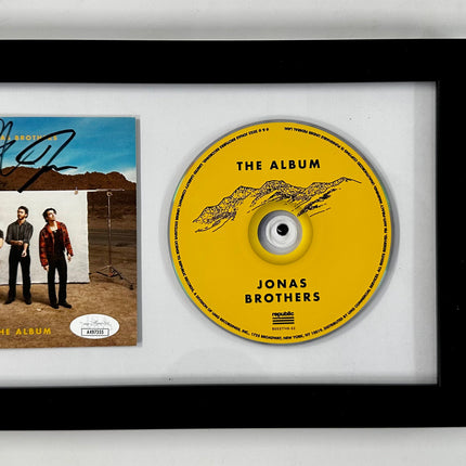 Jonas Brothers Signed The Album CD Card & CD Framed With JSA COA Nick Joe Kevin