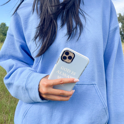 Blue God is Always With Me Phone Case