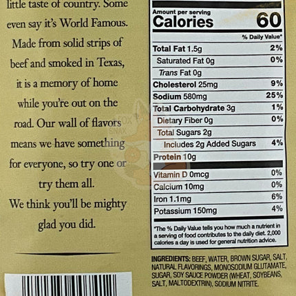 Buc-ee's Bohemian Garlic Beef Jerky