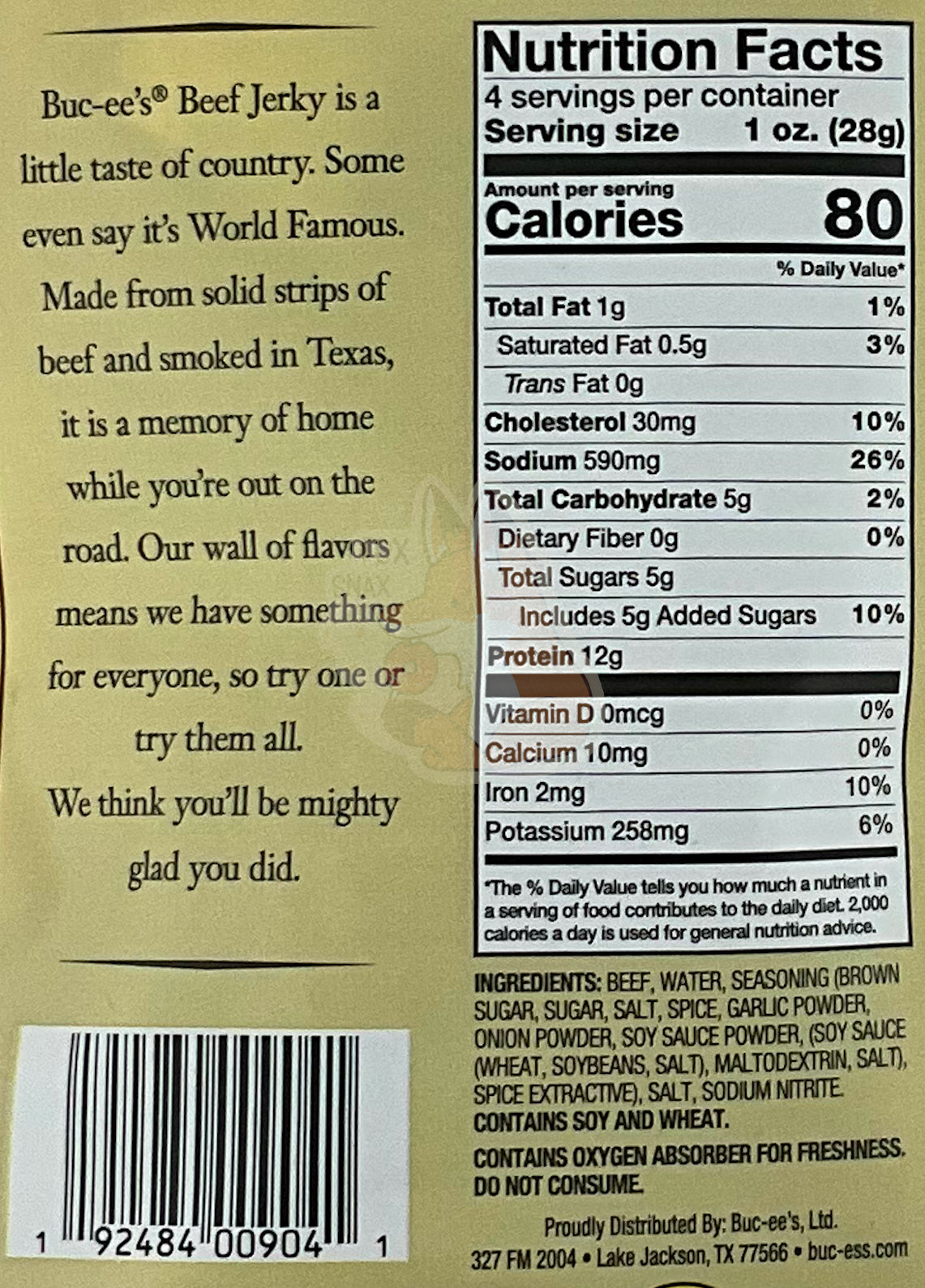 Buc-ee's Sweet And Spicy Beef Jerky