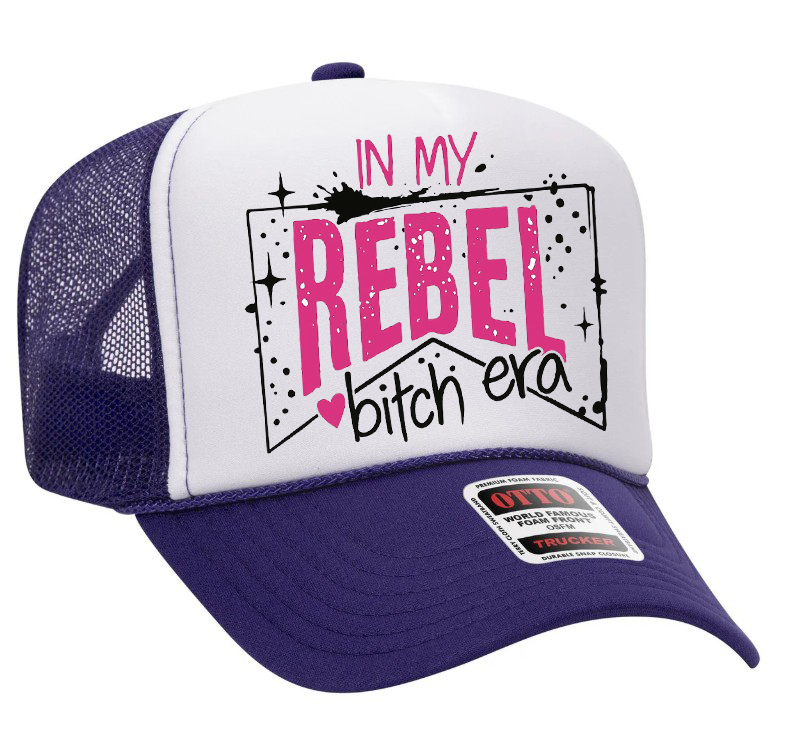 In My Rebel Bitch Era Adult Otto Foam Trucker Hat