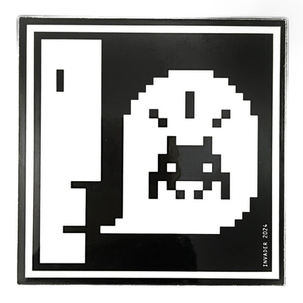 Invader Was Here Sticker