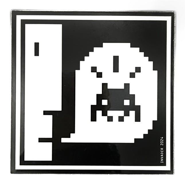 Invader Was Here Sticker