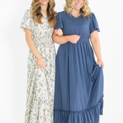 Isabella V-Neck Floral Maxi Dress - FINAL SALE