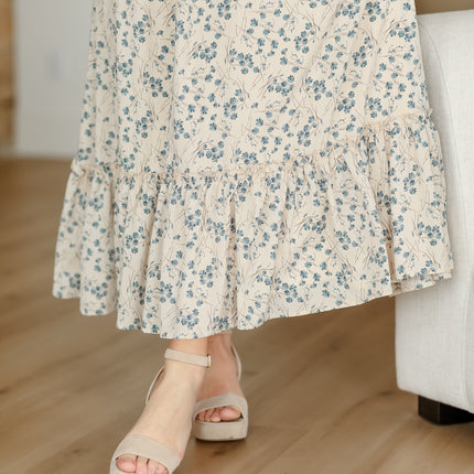 Isabella V-Neck Floral Maxi Dress - FINAL SALE